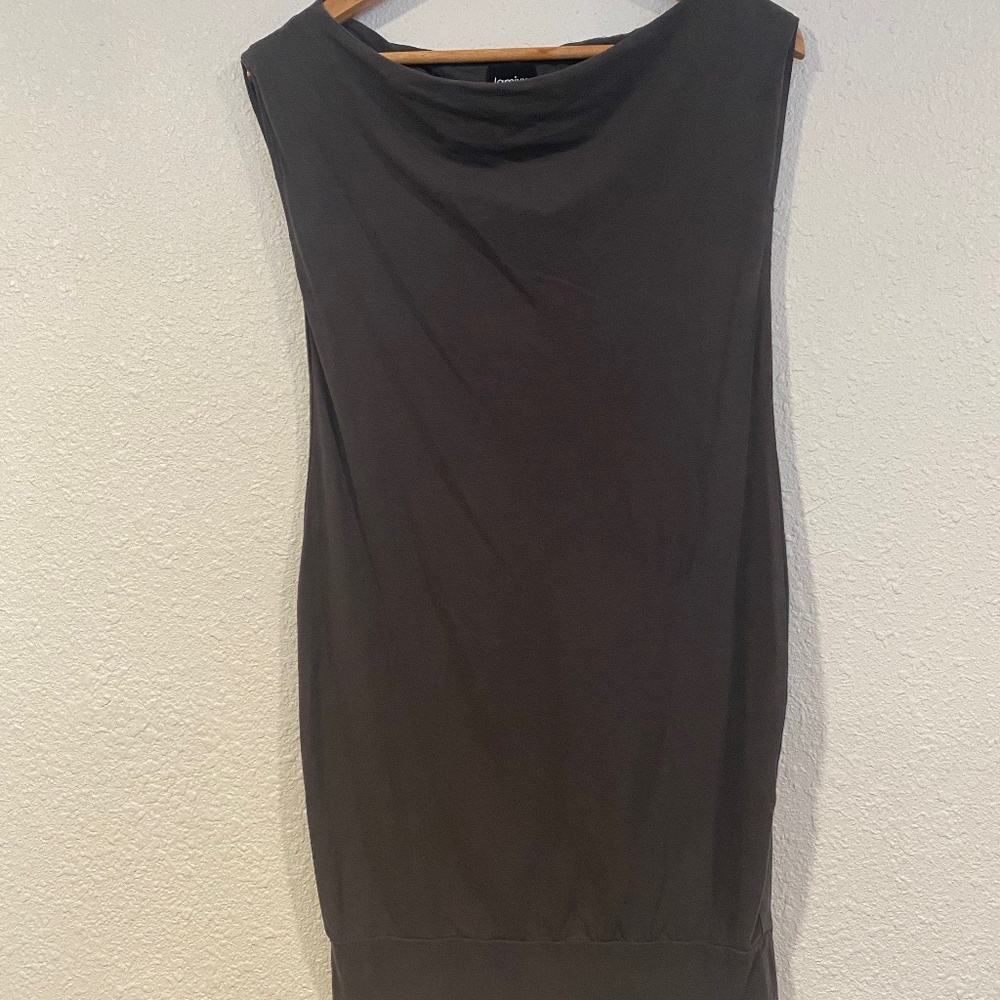 Dark grey sheath dress